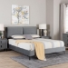 Baxton Studio Etienne Modern Slate Grey Velvet Queen Platform Bed - BBT61231-Dark Grey-Queen