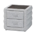 Baxton Studio Cadmus Modern Light Grey Channel-Tufted Fabric King Size 4-Piece Bedroom Set - BBT61237-Light Grey-King 4PC Bedroom Set