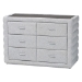 Baxton Studio Cadmus Modern Light Grey Channel-Tufted Fabric King Size 4-Piece Bedroom Set - BBT61237-Light Grey-King 4PC Bedroom Set