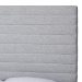 Baxton Studio Cadmus Modern Light Grey Channel-Tufted Fabric King Size 4-Piece Bedroom Set - BBT61237-Light Grey-King 4PC Bedroom Set