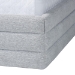 Baxton Studio Cadmus Modern Light Grey Channel-Tufted Fabric King Size 4-Piece Bedroom Set - BBT61237-Light Grey-King 4PC Bedroom Set
