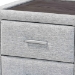 Baxton Studio Cadmus Modern Light Grey Channel-Tufted Fabric 2-Drawer Nightstand - BBT3224.11 A1-Light Grey-NS