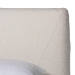 Baxton Studio Vinicio Mid-Century Modern Cream Boucle King 2-Piece Bedroom Set - BBT61296-Cream-King 2PC Bedroom Set