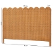 bali & pari Maritza Bohemian Light Honey Scalloped Rattan Pitrit King Standalone Headboard - Maritza-Wood/Light Honey-King-HB