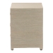 bali & pari Quinn Bohemian Woven Natural Grasscloth 3-Drawer Nightstand - Quinn-Natural Woven Grasscloth-3DR-NS