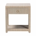 bali & pari Nata Bohemian Woven Natural Grasscloth 1-Drawer Nightstand - Nata-Natural Woven Grasscloth-NS