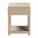 bali & pari Nata Bohemian Woven Natural Grasscloth 1-Drawer Nightstand - Nata-Natural Woven Grasscloth-NS