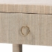 bali & pari Nata Bohemian Woven Natural Grasscloth 1-Drawer Nightstand - Nata-Natural Woven Grasscloth-NS