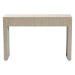 bali & pari Cielo Bohemian Woven Natural Grasscloth 3-Drawer Console Table - Cielo-Natural Woven Grasscloth-Console Table