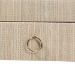 bali & pari Cielo Bohemian Woven Natural Grasscloth 3-Drawer Console Table - Cielo-Natural Woven Grasscloth-Console Table