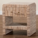 bali & pari Callan Bohemian Woven Natural Grasscloth 1-Drawer Nightstand - Candy-Natural Woven Grasscloth-NS