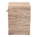 bali & pari Callan Bohemian Woven Natural Grasscloth 1-Drawer Nightstand - Candy-Natural Woven Grasscloth-NS