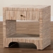 bali & pari Julia Bohemian Woven Natural Grasscloth 1-Drawer Nightstand - Julia-Natural Woven Grasscloth-NS