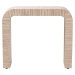 bali & pari Yareli Bohemian Woven Natural Grasscloth Console Table - Yareli-Natural Woven Grasscloth-Console Table