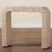 bali & pari Yareli Bohemian Woven Natural Grasscloth Console Table - Yareli-Natural Woven Grasscloth-Console Table