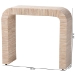 bali & pari Yareli Bohemian Woven Natural Grasscloth Console Table - Yareli-Natural Woven Grasscloth-Console Table