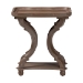 Baxton Studio Yannick French Country Antique Brown Wood End Table - JY24A182-Brown-ET