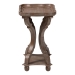 Baxton Studio Yannick French Country Antique Brown Wood End Table - JY24A182-Brown-ET