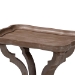 Baxton Studio Yannick French Country Antique Brown Wood End Table - JY24A182-Brown-ET
