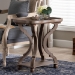 Baxton Studio Yannick French Country Antique Brown Wood End Table - JY24A182-Brown-ET