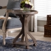 Baxton Studio Westlyn French Country Antique Brown Wood End Table - JY24A183-Brown-ET