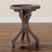Baxton Studio Westlyn French Country Antique Brown Wood End Table - JY24A183-Brown-ET
