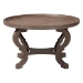 Baxton Studio Madrona French Country Antique Brown Wood Coffee Table - JY24A184-Brown-CT