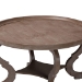Baxton Studio Madrona French Country Antique Brown Wood Coffee Table - JY24A184-Brown-CT