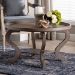 Baxton Studio Madrona French Country Antique Brown Wood Coffee Table - JY24A184-Brown-CT