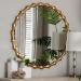 Baxton Studio Everette Antique Goldleaf Bamboo-Border Accent Wall Mirror - RXW-10948-Wall Mirror