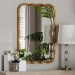 Baxton Studio Fredrika Antique Goldleaf Scalloped Wood Accent Wall Mirror - RXW-10949-Wall Mirror