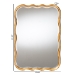 Baxton Studio Fredrika Antique Goldleaf Scalloped Wood Accent Wall Mirror - RXW-10949-Wall Mirror