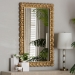 Baxton Studio Vadim Antique Gold Wood Accent Mirror with Seashell Border - RXW-10950-Wall Mirror