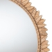 Baxton Studio Caitlin Antique Gold Finished Wood Round Accent Wall Mirror with Carved Leaf Border - RXW-10952-Wall Mirror