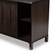 Baxton Studio Unna 70-Inch Dark Brown Wood TV Cabinet with 2 Sliding Doors and Drawer - TV831240 -Wenge