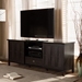 Baxton Studio Unna 70-Inch Dark Brown Wood TV Cabinet with 2 Sliding Doors and Drawer - TV831240 -Wenge