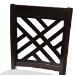 Baxton Studio Caron Modern and Contemporary Gray Fabric Upholstered Espresso Brown Finished Wood Counter Height Pub Chair Set of 2 - RH317P-Grey/Dark Brown-PC