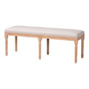 Baxton Studio Clairette Wood Traditional French Bench Baxton Studio Clairette Wood Traditional French Bench, wholesale furniture, restaurant furniture, hotel furniture, commercial furniture