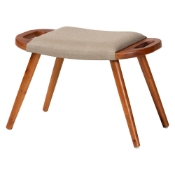 Baxton Studio Banner Mid-Century Modern Light Brown Fabric Upholstered and Oak Brown Finished Wood Accent Bench Baxton Studio restaurant furniture, hotel furniture, commercial furniture, wholesale bedroom furniture, wholesale storage ottoman, classic storage ottoman