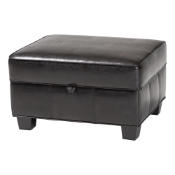 Baxton Studio Agustus Brown Leather Storage Ottoman Brown Bi-cast Leather Storage Ottoman wholesale, wholesale furniture, restaurant furniture, hotel furniture, commercial furniture