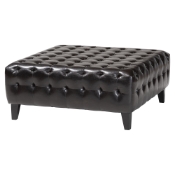 Baxton Studio Pemberly Dark Brown Bonded Leather Square Ottoman Pemberly Dark Brown Bonded Leather Square Ottoman wholesale, wholesale furniture, restaurant furniture, hotel furniture, commercial furniture