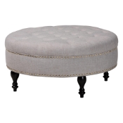 Baxton Studio Palfrey Beige Linen Modern Tufted Ottoman Baxton Studio Palfrey Beige Linen Modern Tufted Ottoman, wholesale furniture, restaurant furniture, hotel furniture, commercial furniture