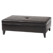 Baxton Studio Sandusky Dark Brown Full Leather Cocktail Ottoman Sandusky Dark Brown Full Leather Cocktail Ottoman wholesale, wholesale furniture, restaurant furniture, hotel furniture, commercial furniture