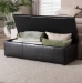 Baxton Studio Dennehy Black Modern Ottoman - Y-168-Promote-Black
