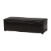 Baxton Studio Dennehy Dark Brown Modern Ottoman - Y-168-Promote-dark brown