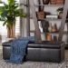 Baxton Studio Dennehy Dark Brown Modern Ottoman - Y-168-Promote-dark brown