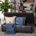 Baxton Studio Dennehy Dark Brown Modern Ottoman - Y-168-Promote-dark brown
