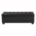 Baxton Studio Roanoke Ottoman - BBT3101-Dark Brown-OTTO