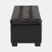 Baxton Studio Roanoke Ottoman - BBT3101-Dark Brown-OTTO