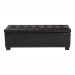 Baxton Studio Roanoke Ottoman - BBT3101-Dark Brown-OTTO